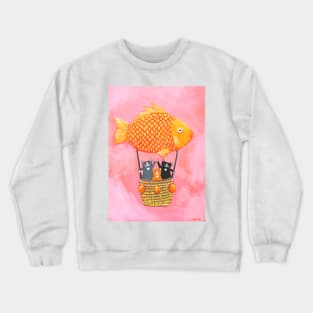 A Whimsical Balloon Ride! Crewneck Sweatshirt